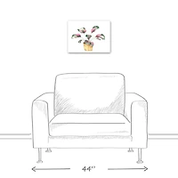 Coastal Beach Plant 16" x 12" Canvas Wall Art