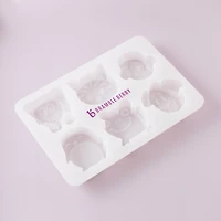 Bramble Berry 6 Cavity Kids Animals Silicone Mold