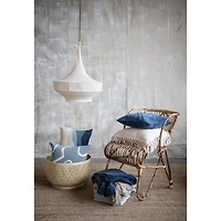 Hello Honey® Velvet Cotton Throw Pillow with Piped Pattern