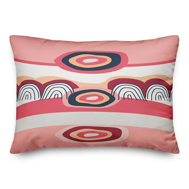 Funky Wave Pattern Throw Pillow