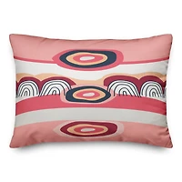 Funky Wave Pattern Throw Pillow