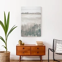 Soft Neutral Grass Landscape Canvas Wall Art