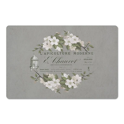 French Beekeeper Floral Floor Mat