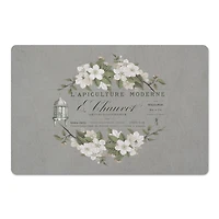 French Beekeeper Floral Floor Mat