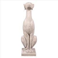 Design Toscano 35.5" Italian Greyhound Art Déco Whippet Sentinel Dog Statue