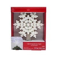 9.5" Glitter Snowflake Lighted Projection Tree Topper by Ashland®