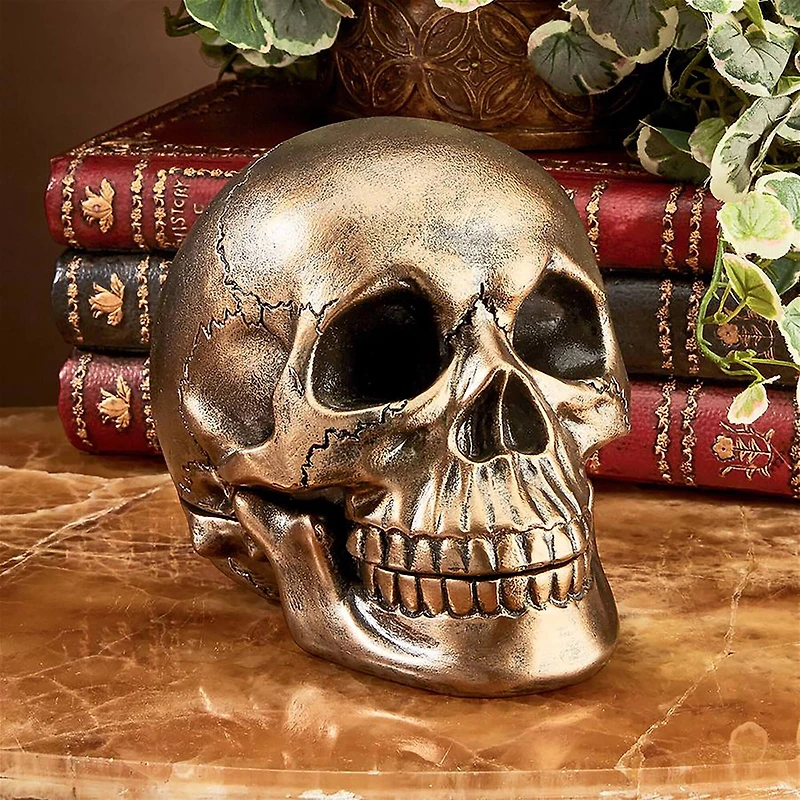 Design Toscano 6.5" Memento Mori Skull Clock