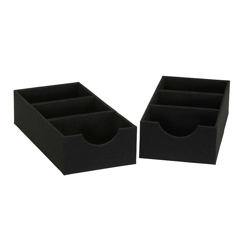 Household Essentials 3-Compartment Drawer Organizers
