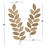 Brown Metal Coastal Wall Decor, Set of 2 36", 30" 