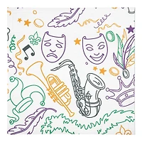 Mardi Gras Graffiti Cloth Napkin