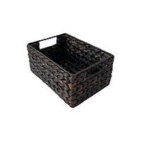 Espresso Rectangle Woven Basket by Ashland