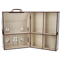 12.25" Unfinished Winter Home DIY Wood Dollhouse by Make Market®