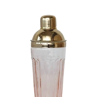 Hello Honey® 20oz. Pink & Gold Glass Cocktail Shaker