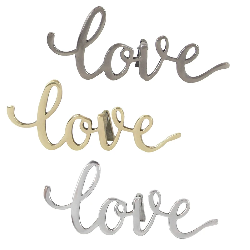 CosmoLiving by Cosmopolitan Love Décor Set