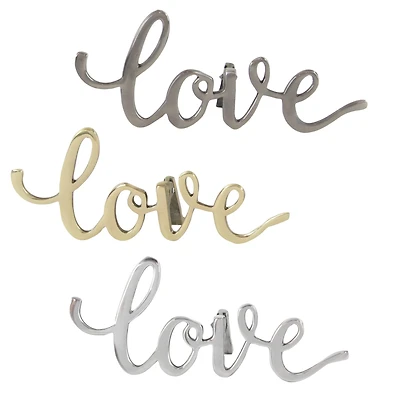 CosmoLiving by Cosmopolitan Love Décor Set