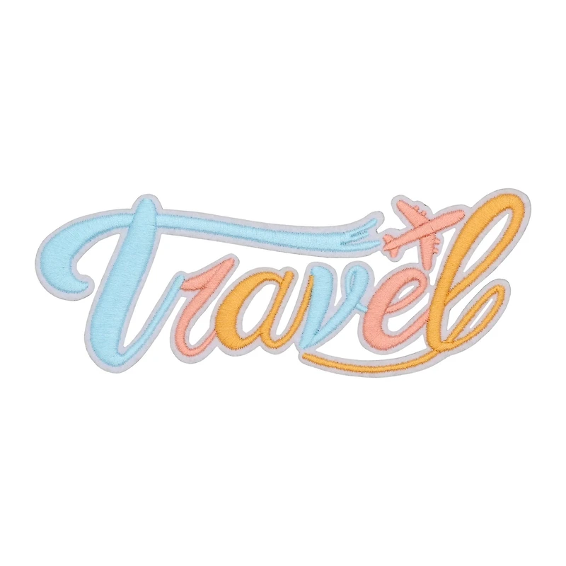 Embroidered Travel Iron On Patch by Make Market®