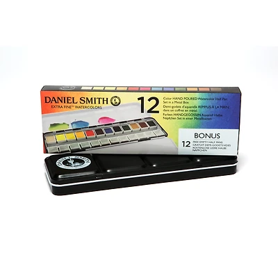 Daniel Smith Extra Fine™ 12 Half Pan Watercolor Set