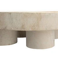 Hello Honey® 12" Paulownia Wood Pedestal Tray