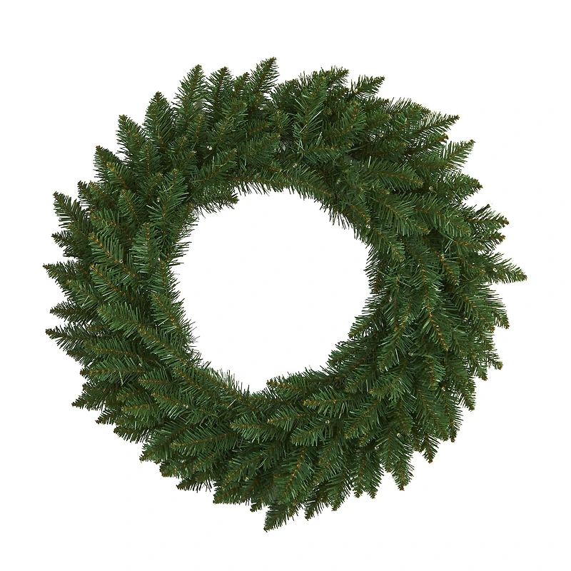 24" LED Green Pine Artificial Christmas Wreath