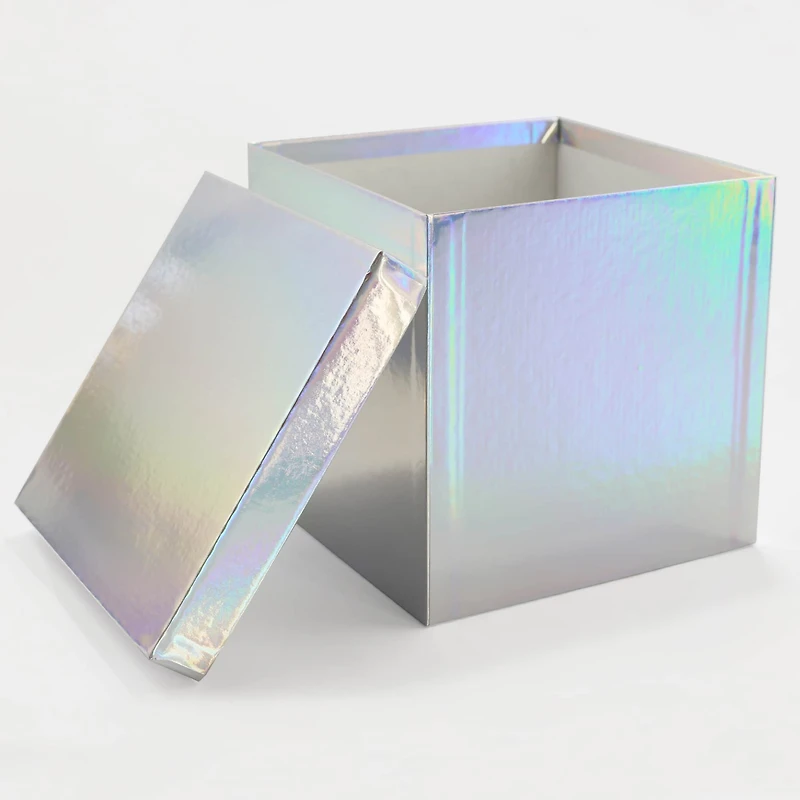 Large Silver Holographic Box by Celebrate It™
