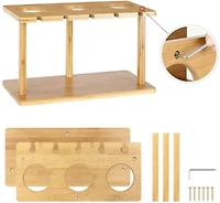 Bamboo Countertop Wine Holder Rack