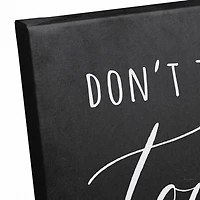 Don't Throw In The Towel 12" x 12" Canvas Wall Art