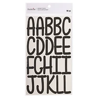 12 Pack: Black Large Font Alphabet Stickers by Recollections™