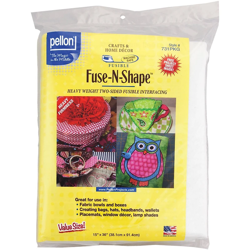 Pellon® Fuse-N-Shape™ Heavyweight Fusible Interfacing, 15" x 36"