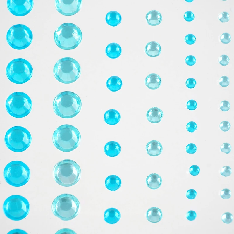 12 Packs: 116 ct. (1392 total) Turquoise Assorted Rhinestone Stickers by Recollections™