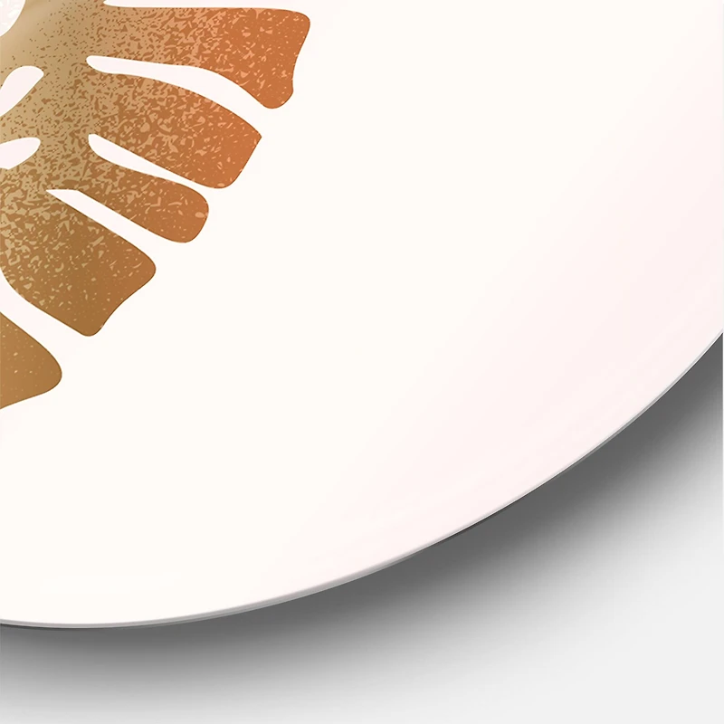 Designart - Tropical Palm Leaf & Abstract Geometry Shapes II