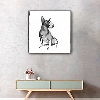 Bull Terrier Canvas Giclee