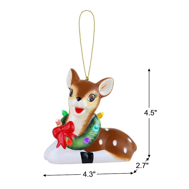Mr. Christmas Nostalgic Ceramic Reindeer Ornament