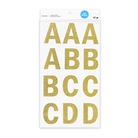 Gold Glitter Alphabet Stickers by Recollections™