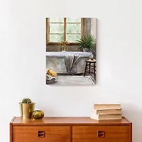 Homey Bathroom 12" x 16" Canvas Wall Art