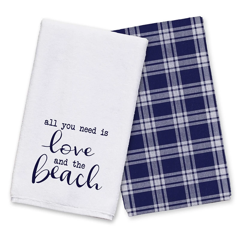 Love and Beach Hand Towel Set