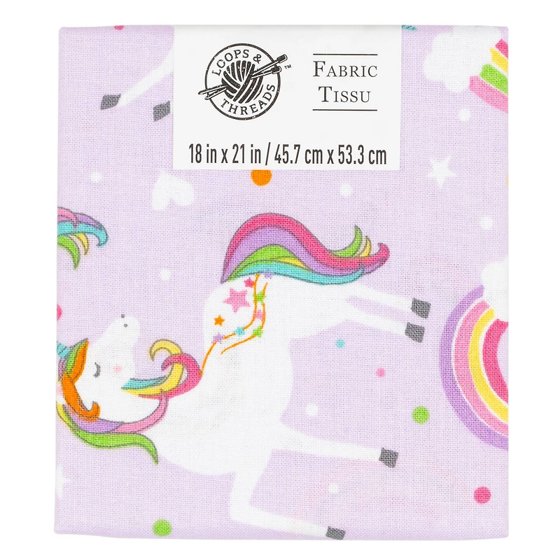 Unicorn Cotton Fabric by Loops & Threads™