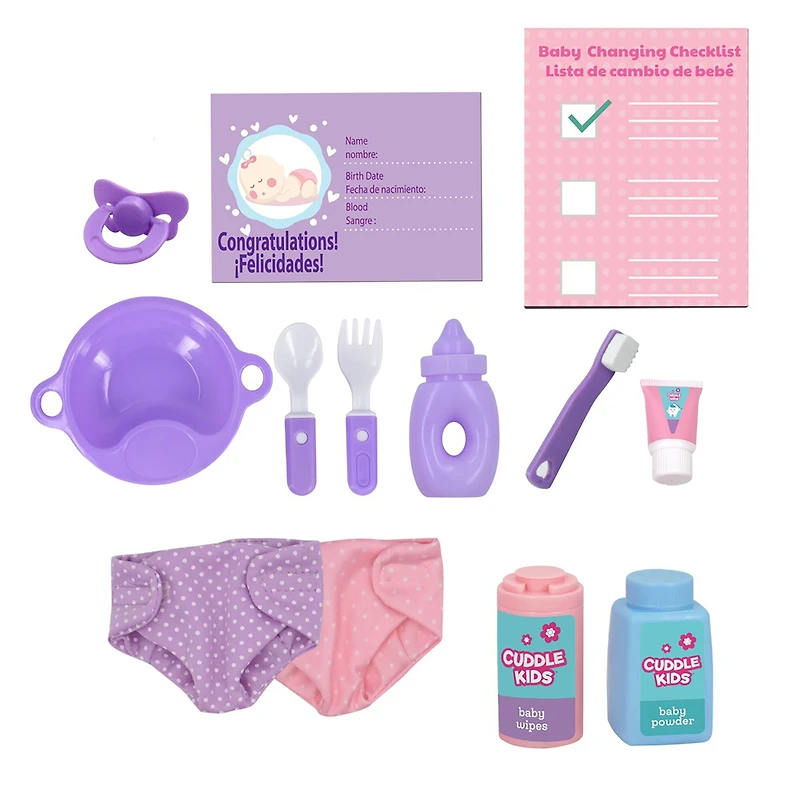New Adventures Cuddle Kids® Play All Day Baby Doll Playset