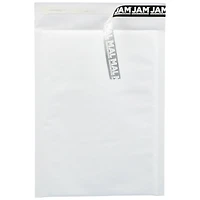 JAM Paper 7.25" x 10.5" White Kraft Bubble Lite Padded Mailers, 25ct.