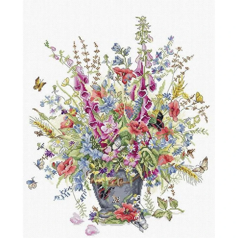Luca-s June Bouquet Counted Cross Stitch Kit