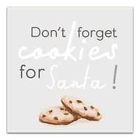 Christmas Cookies Santa Canvas Wall Art