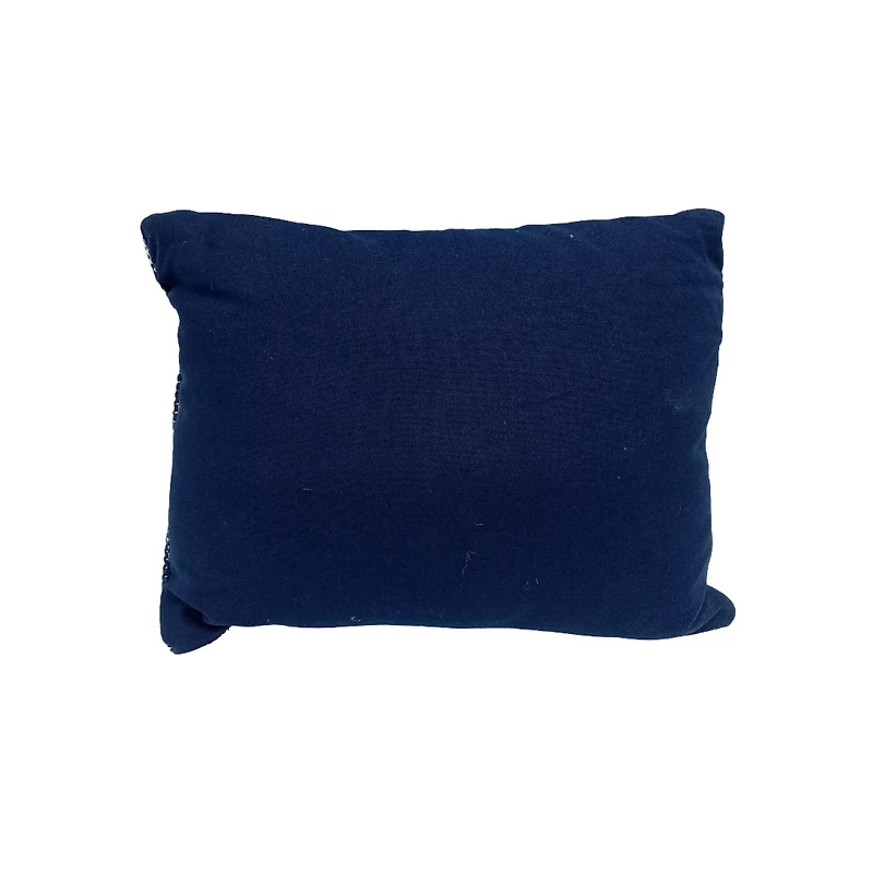 13" x 18" Navy & Ivory Diamond Handloom Throw Pillow by Ashland®