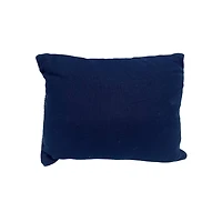13" x 18" Navy & Ivory Diamond Handloom Throw Pillow by Ashland®