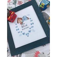 RIOLIS Boys Birth Announcement Counted Cross Stitch Kit R1124