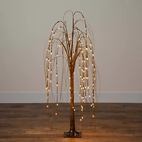 4ft. Pre-Lit Willow Artificial Christmas Tree, Warm White LED Lights