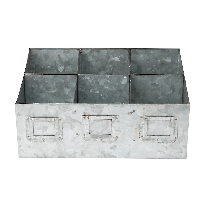Mind Reader Galvanized Steel Organizer