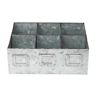 Mind Reader Galvanized Steel Organizer