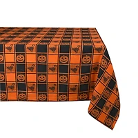 DII® 84" Halloween Woven Check Tablecloth