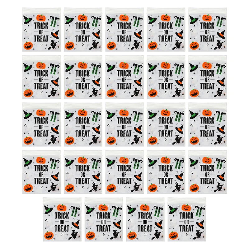 Trick or Treat Zip Treat Bags, 24ct. by Makery™