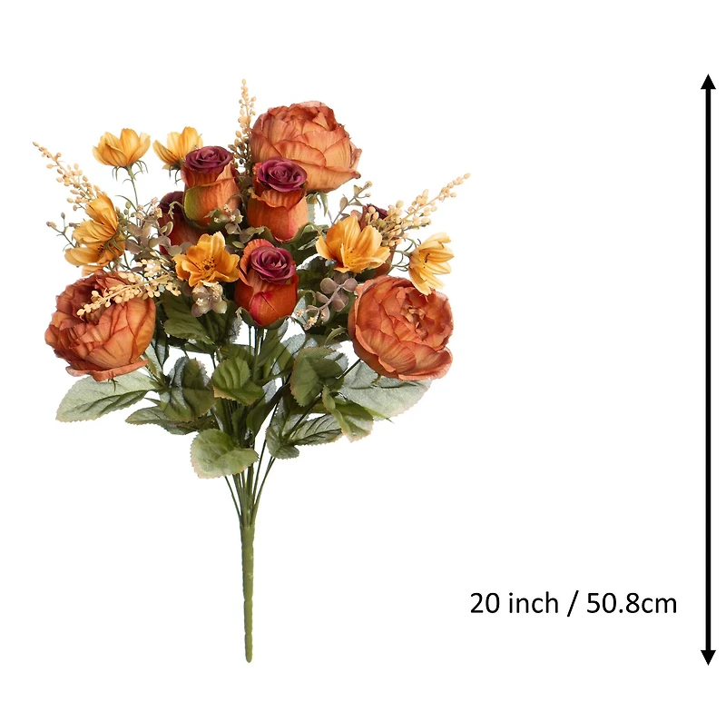 20" Orange Rose & Cosmo Mix Deluxe Bush by Ashland®