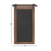 28" Brown Farmhouse Wood Wall Decor